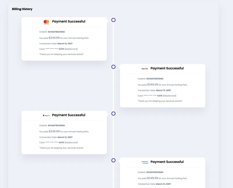 FootballBetEdge subscription billing history and payment entries